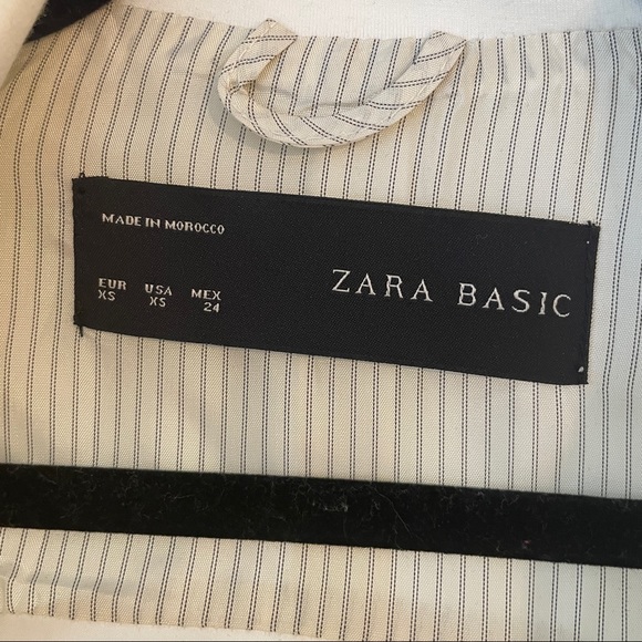 ZARA BASICS OFF WHITE BLAZER - Picture 4 of 5